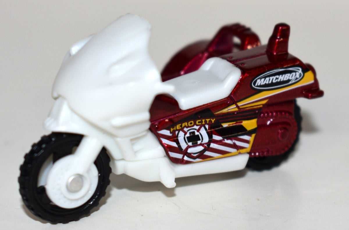 Matchbox - Fire Department Motorcycle with Sidecar