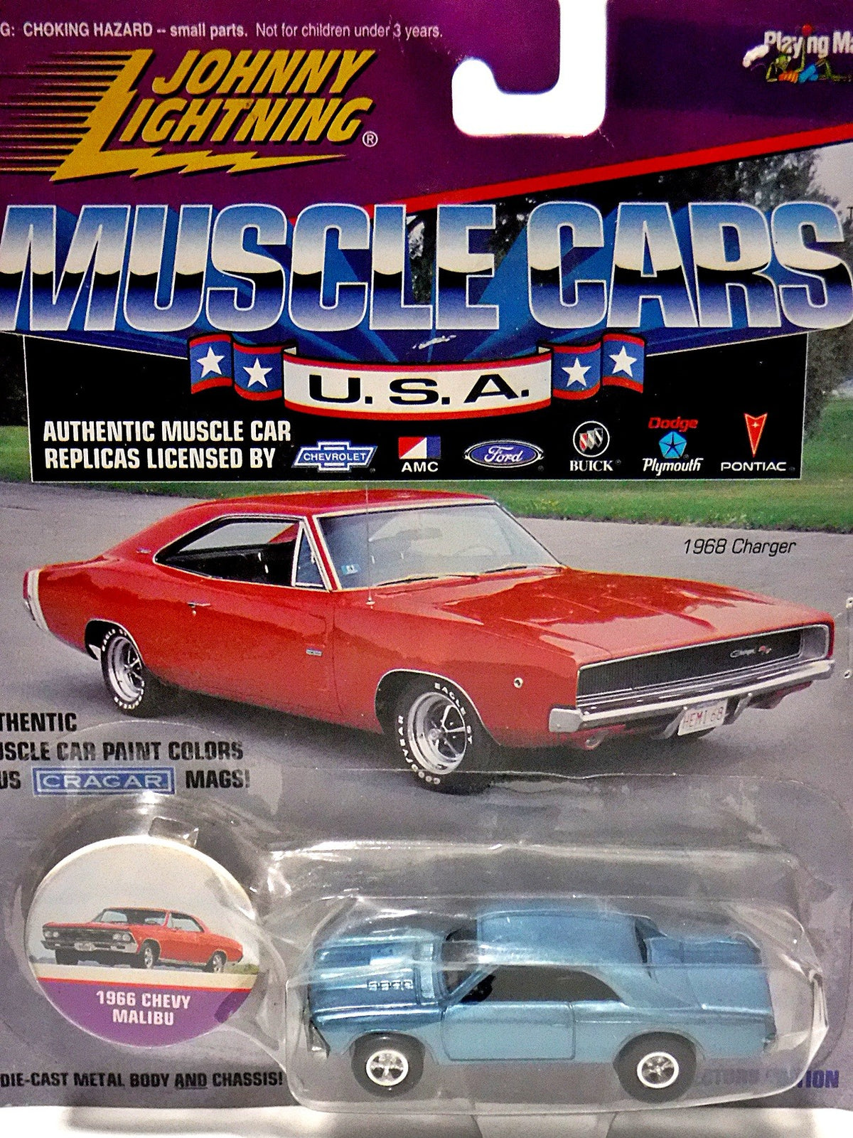 Johnny Lightning Muscle Cars - 1966 Chevrolet Chevelle Malibu  