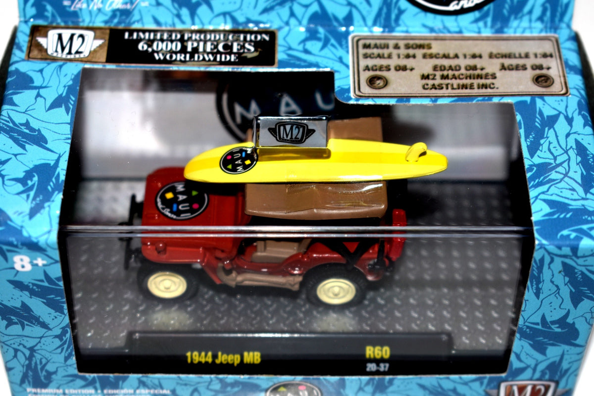M2 Machines Auto-Thentics - Maui & Sons 1944 Jeep MB