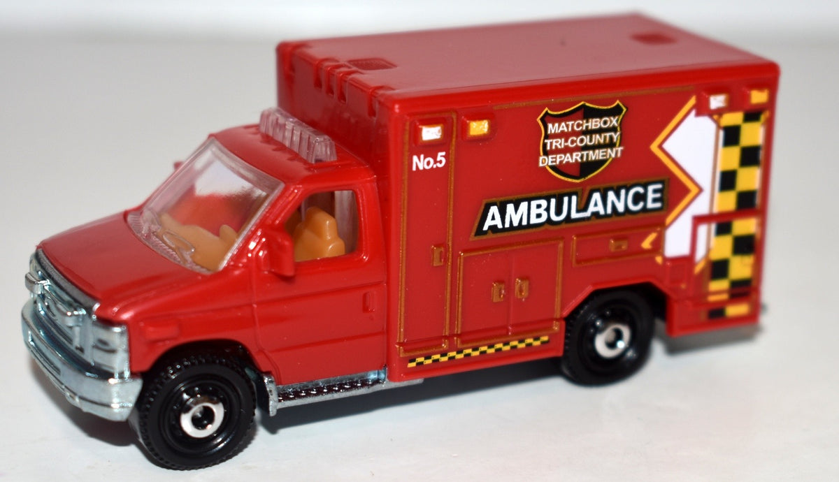 Matchbox - Ford E350 Tri-County Ambulance