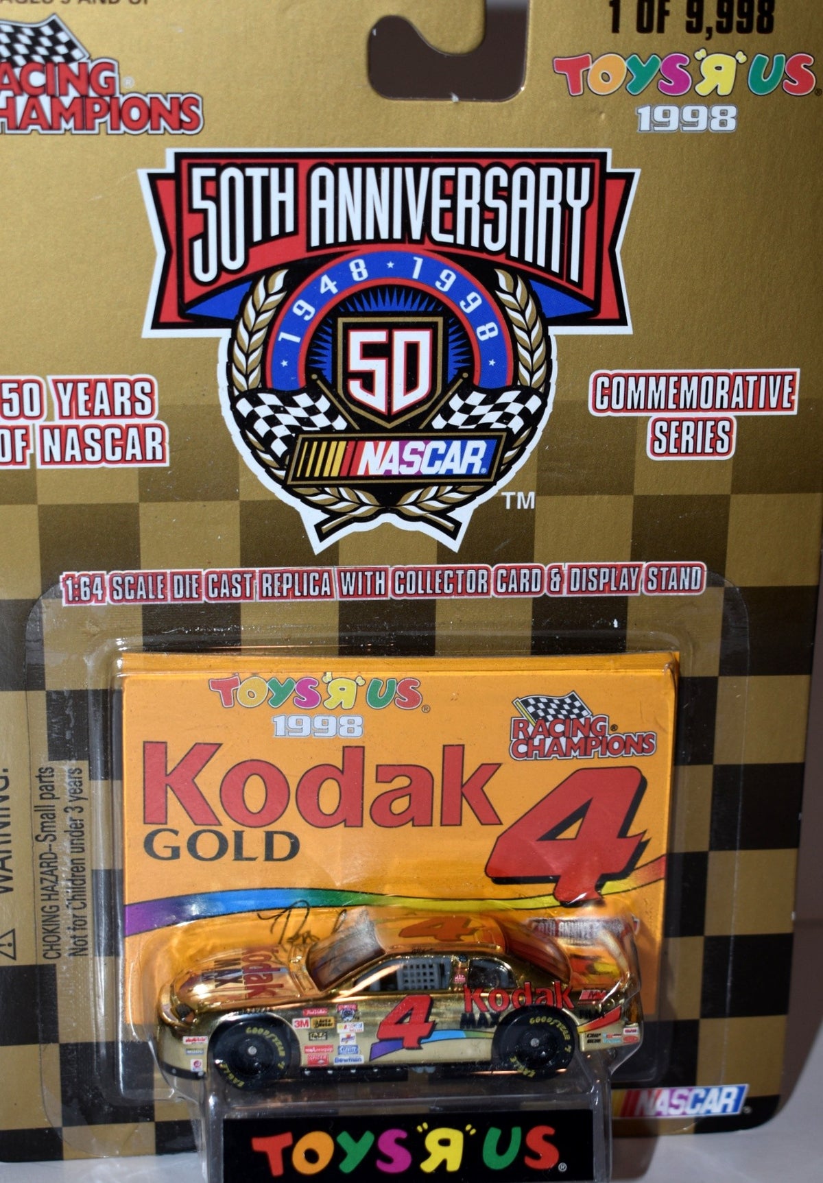 Racing Champions NASCAR 50th Anniversary - Bobby Hamilton Kodak Gold Chevy Monte Carlo