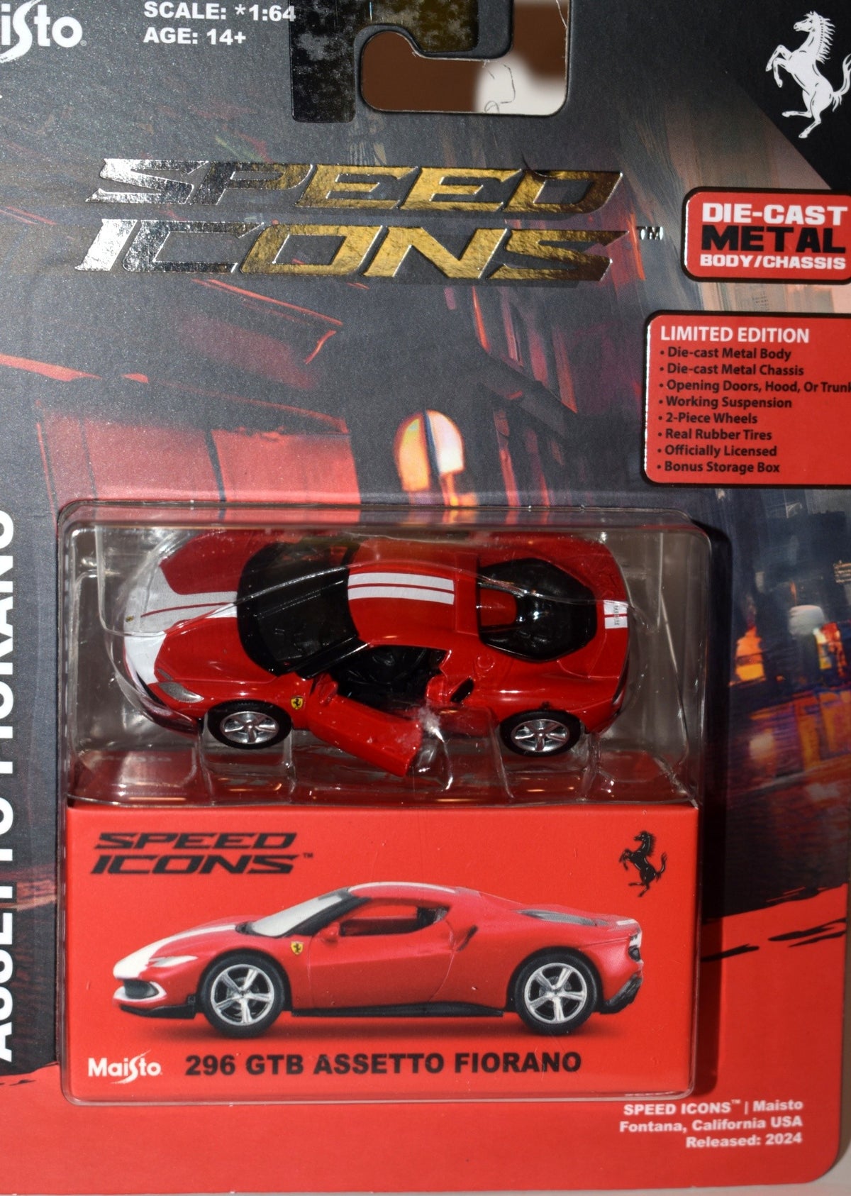Maisto Speed Icons - Ferrari 296 GTB Assetto Fiorano