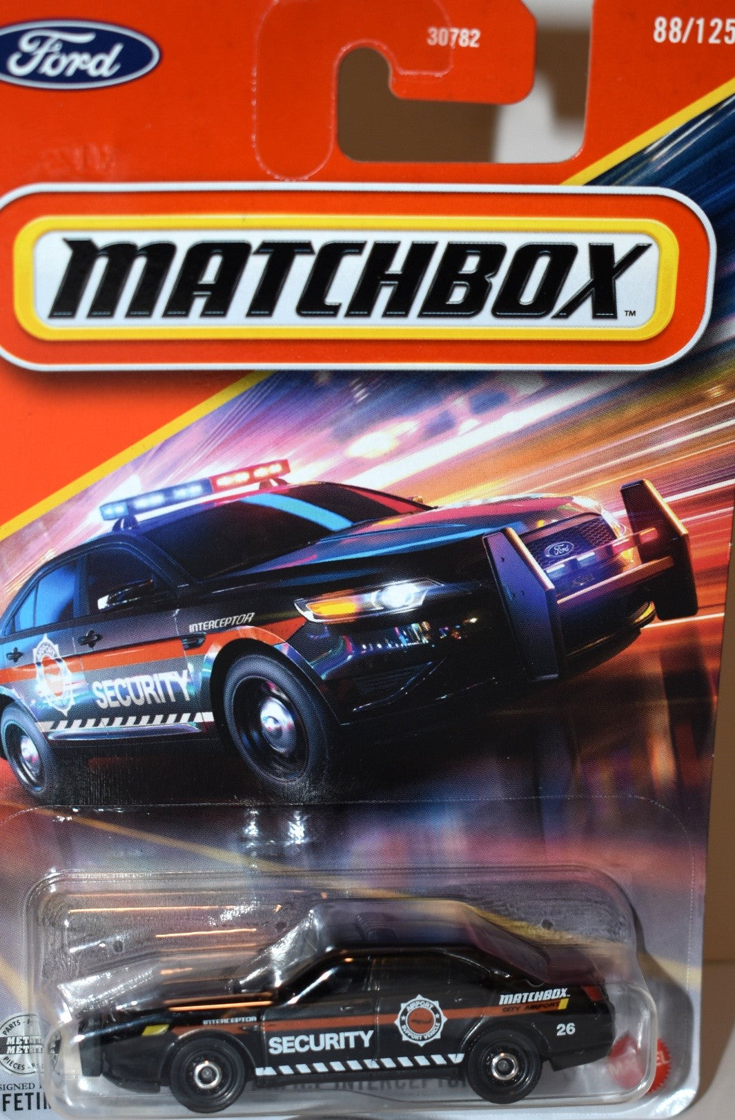 Matchbox  Ford Police Interceptor Security Patrol Car