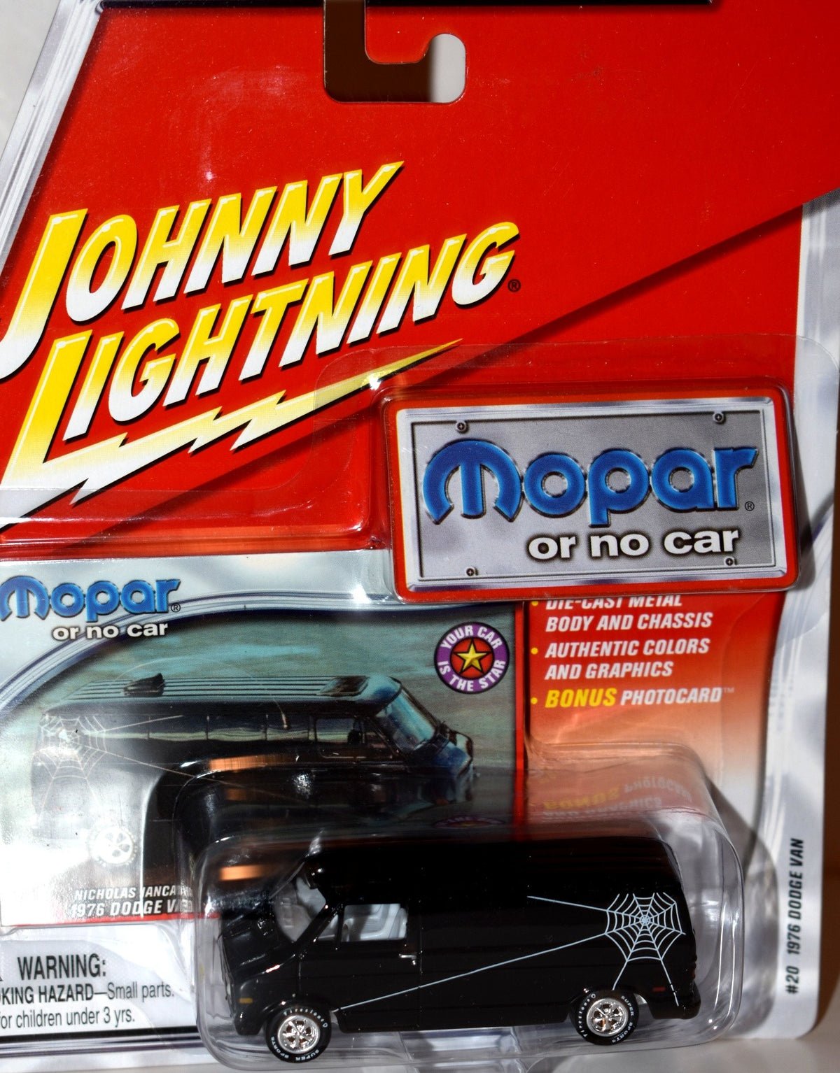 Johnny Lightning - White Lightning - 1976 Dodge Custom Van