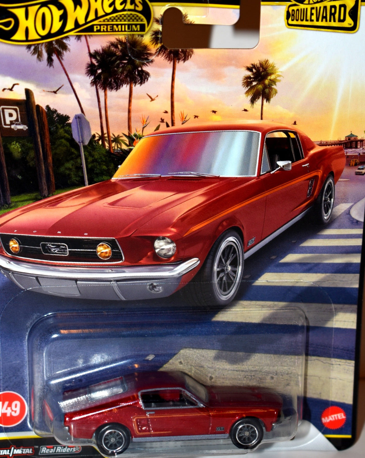 Hot Wheels Premium  Boulevard -  1967 Custom Ford Mustang