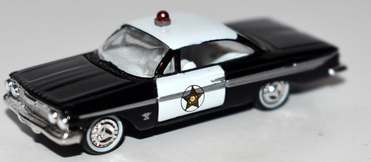 Classic Metal Works Mini Metals - HO Scale - 1961 Chevrolet Impala Police Cruiser