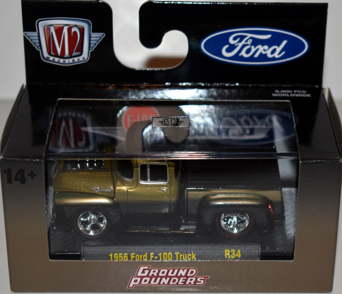 M2 Machines Ground Pounders 1956 Ford F-100 Pickup Truck