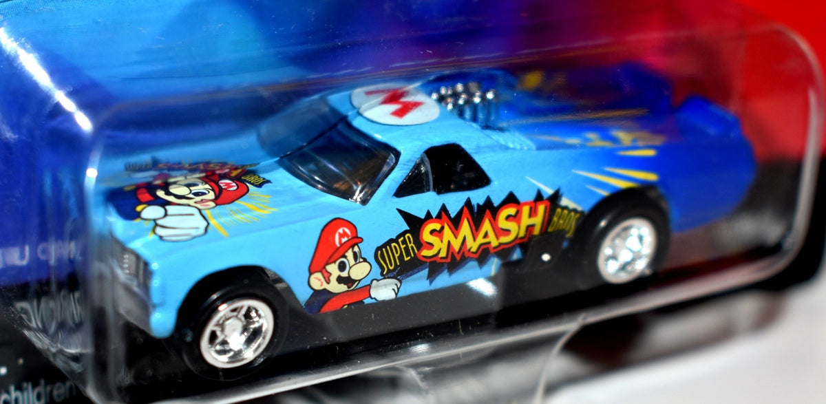 Johnny Lightning Team Lightning - Mario Brothers SMASH - 1971 Chevrolet El Camino - Troublemaker