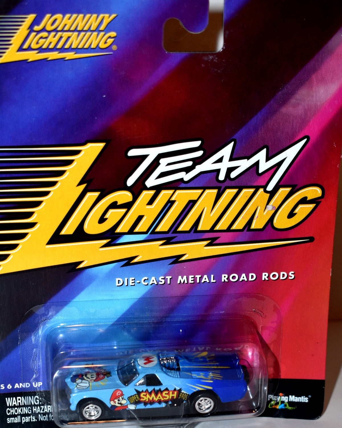 Johnny Lightning Team Lightning - Mario Brothers SMASH - 1971 Chevrolet El Camino - Troublemaker
