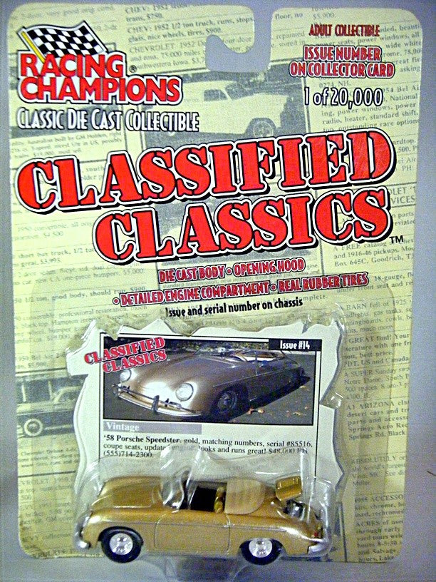 Racing Champions Classified Classics - 1958 Porsche Speedster