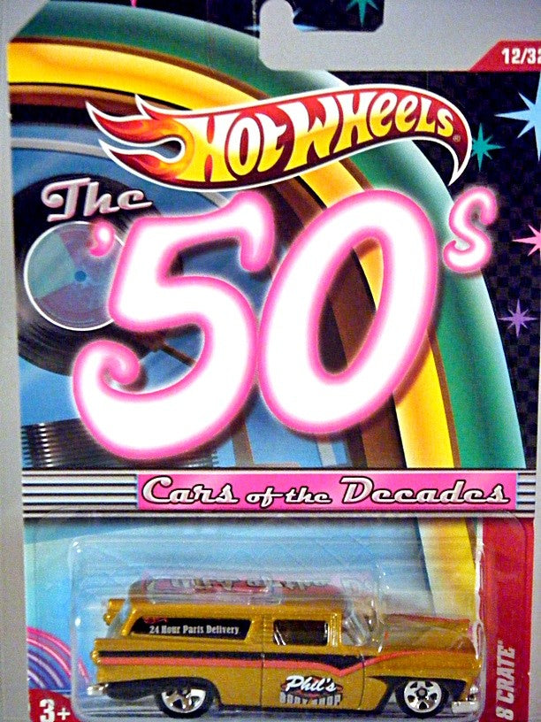 Hot Wheels Cars of the Decades - 8 Crate - 1955 Ford Station Wagon