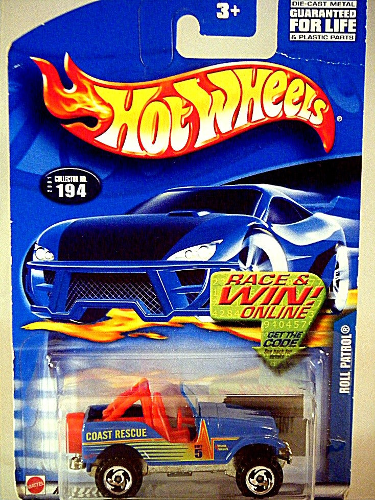 Hot Wheels - Coast Rescue Jeep - Roll Patrol