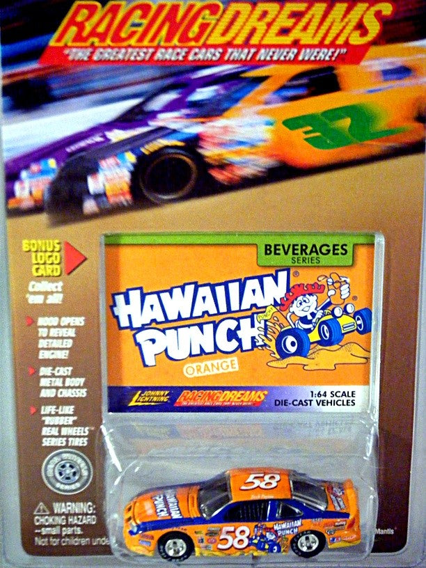 Johnny Lightning Racing Dreams - 1997 Pontiac Grand Prix Hawaiian Punch NASCAR Stock Car