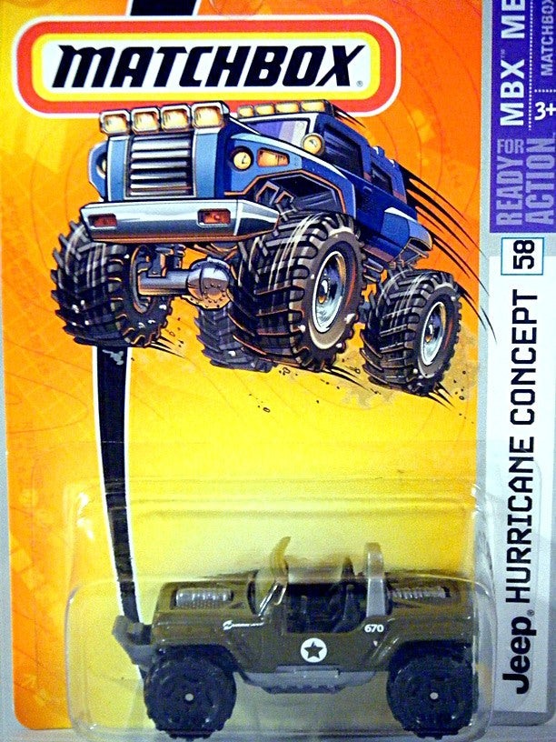 Matchbox - Jeep Hurricane Military Jeep