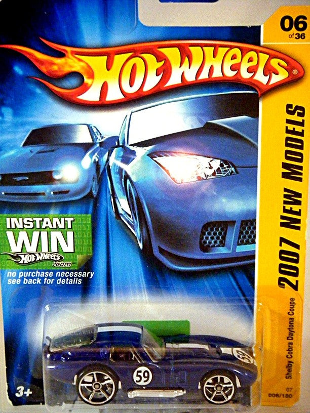Hot Wheels 2007 New Models Series - Shelby Cobra Daytona Coupe