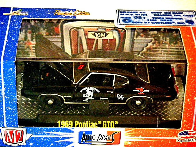 M2 Machines Auto-Drag Series - Kennedy Brothers 1969 Pontiac GTO Judge NHRA Race Car