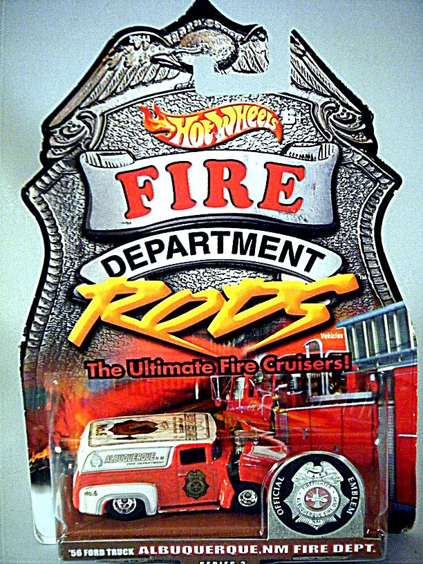 Hot Wheels Fire Rods - 1956 Ford Panel Van Albuquerque NM Fire Truck