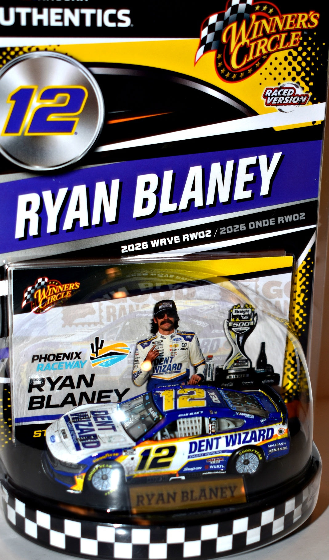 Winners Circle - Phoenix Winning Car - Ryan Blaney Dent Wizard Ford Mustang