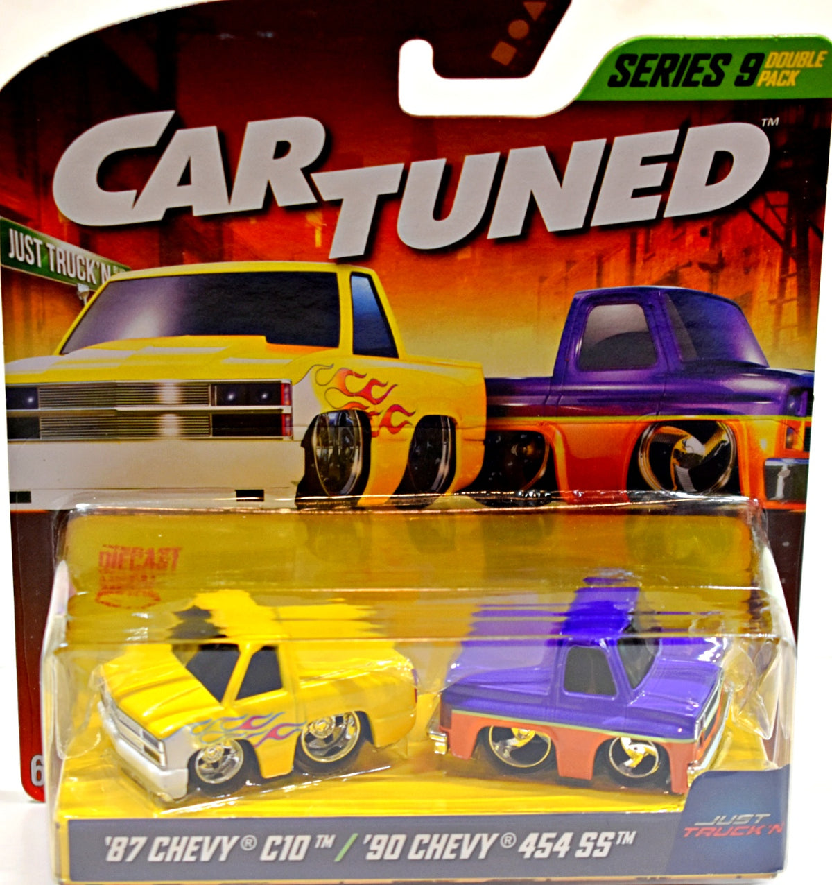 MGA Entertainment -  Chevy Truck Set -  1987 Chevy C10 Pickup Truck & 1990 Chevy 454 SS Pickup Truck