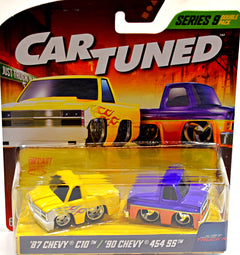 MGA Entertainment -  Chevy Truck Set -  1987 Chevy C10 Pickup Truck & 1990 Chevy 454 SS Pickup Truck-1