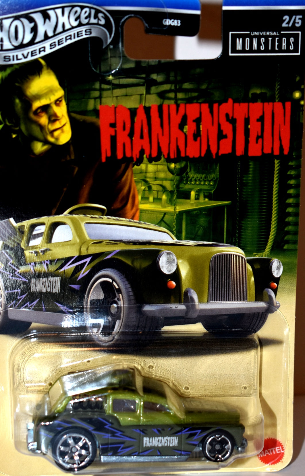 Hot Wheels Silver Series - 2026 Universal Monster Series - Cockney Cab - Frankenstein London Taxi-1