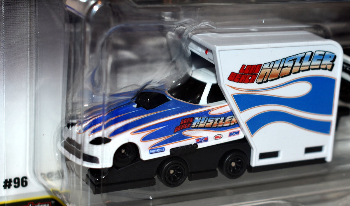Hot Wheels Car Culture - Team Transport - Long Beach Hustler Set - '17 Ford F-150 Raptor & the Rob'n Pinks Funny Car-3